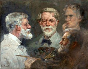 3つのポジションでの自画像 作： Eliseu Visconti